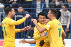 FLC Thanh Hóa bại trận sau khi có chiến thắng trước SHB Đà Nẵng. (Ảnh: Quốc Khánh/TTXVN)