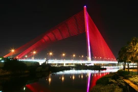 Cầu Trần Thị Lý ở Đà Nẵng. (Ảnh: Ngọc Hà/TTXVN)