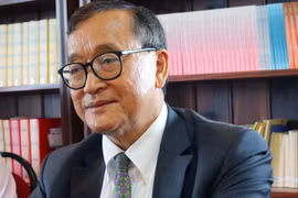 Ông Sam Rainsy - cựu thủ lĩnh đảng Cứu nguy Dân tộc Campuchia. (Nguồn: Asia Media Centre)