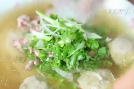 Phở bò viên ở Thành phố Hồ Chí Minh. (Nguồn: Vnews)