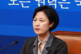 Chủ tịch đảng Dân chủ, Nghị sỹ Choo Mi-ae. (Nguồn: Yonhap)