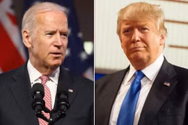 Cựu Phó Tổng thống Mỹ Joe Biden (trái) và Tổng thống Donald Trump. (Nguồn: People)