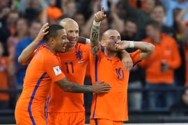 Niềm vui của các cầu thủ Hà Lan. (Nguồn: Football Oranje)