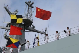 Lực lượng quân sự Trung Quốc đến Djibouti hôm 11/7. (Nguồn: Reuters)