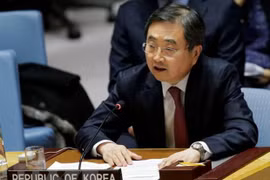 Thứ trưởng Ngoại giao Hàn Quốc Cho Hyun. (Ảnh: AFP/TTXVN)