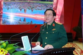 Thượng tướng Nguyễn Trọng Nghĩa, Ủy viên Trung ương Đảng, Phó Chủ nhiệm Tổng cục Chính trị Quân đội nhân dân Việt Nam. (Ảnh: An Đăng/TTXVN)