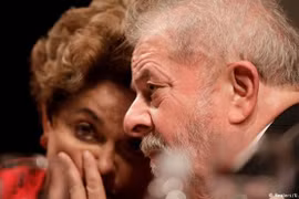 Hai cựu Tổng thống Dilma Rousseff (trái) và Luiz Inacio Lula da Silva. (Nguồn: Reuters)