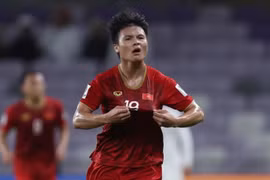 Quang Hải ăn mừng bàn thắng vào lưới Yemen. (Nguồn: AFC)