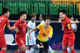 Tuyển Futsal nữ Việt Nam vào bán kết. (Nguồn: AFC)