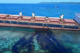 Tàu MV Solomon Trader. (Nguồn: The Maritime Executive)