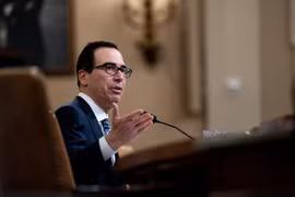 Bộ trưởng Tài chính Steven Mnuchin. (Nguồn: The New York Times)