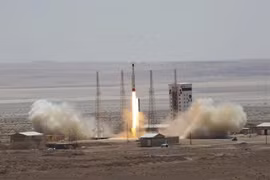 Một vụ thử tên lửa của Iran. (Nguồn: AP)