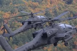 Máy bay trực thăng Apache. (Nguồn: Yonhap)