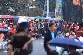 Không còn cảnh xếp hàng dài chờ mua vé xem Việt Nam thi đấu tại AFF Suzuki Cup 2018. (Ảnh: Trọng Đạt/TTXVN)