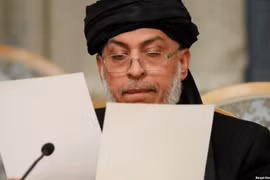 Sher Mohammad Abbas Stanikzai, người dẫn đầu phái đoàn của Taliban. (Nguồn: RFE)