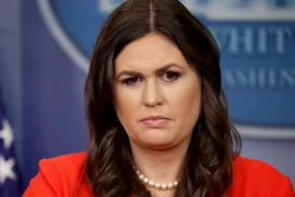 Thư ký báo chí Nhà Trắng Sarah Huckabee Sanders. (Nguồn: AP)