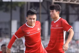 Olympic Việt Nam muốn thắng hay thua trước Nhật Bản? (Ảnh: Hoàng Linh/TTXVN)