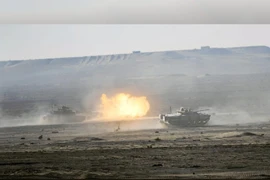 Hình ảnh một cuộc tập trận giữa Mỹ và UAE. (Nguồn: wam.ae)