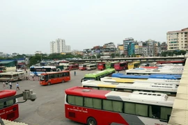 Bến xe Mỹ Đình. (Ảnh: Huy Hùng/TTXVN)