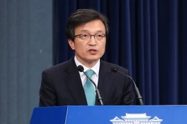 Người phát ngôn Phủ Tổng thống Hàn Quốc Kim Eui-kyeom. (Nguồn: Yonhap/TTXVN)