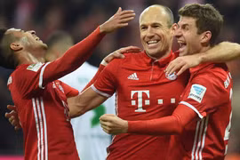 Bayern vô địch mùa Đông 2016 và đang hướng đến ngôi vương Bundesliga mùa này. (Nguồn: Getty Images)