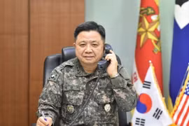 Rodong Sinmun cho rằng việc ông Park Han-ki thăm các binh sỹ là hành động 'trái ngược với đối thoại và hòa bình.' (Nguồn: Yonhap)