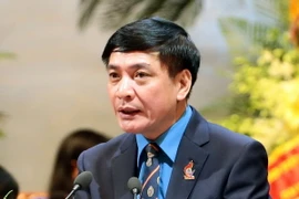 Ông Bùi Văn Cường, Ủy viên Trung ương Đảng, Chủ tịch Tổng Liên đoàn Lao động Việt Nam. (Ảnh: TTXVN)