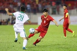 Công Phượng đã nỗ lực nhưng không thể giúp U22 Việt Nam đánh bại Indonesia. (Ảnh: Quốc Khánh/TTXVN)