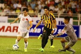 Công Phượng đã thi đấu tốt và ghi 1 bàn thắng cho U23 Việt Nam. (Ảnh: Quang Nhựt/TTXVN)