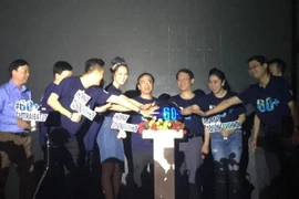 EVN Hà Nội tổ chức Lễ hưởng ứng chiến dịch Giờ Trái đất năm 2018. (Ảnh: Mạnh Khánh/TTXVN)