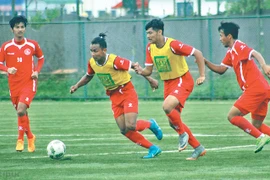 Cầu thủ đội Olympic Nepal. (Nguồn: kathmandupost.ekantipur.com)
