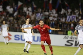 Việt Nam đang có ưu thế trước Philippines. (Ảnh: Hoàng Linh/TTXVN)