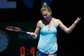 Simona Halep gục ngã ngay vòng đầu tiên. (Nguồn: AP)