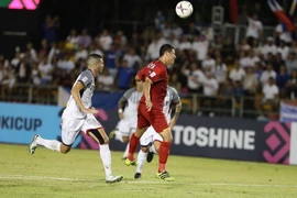 Việt Nam đang có lợi thế trước Philippines sau trận bán kết lượt đi. (Ảnh: Hoàng Linh/TTXVN)