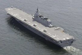 Tàu khu trục Izumo của Nhật Bản. (Nguồn: Kyodo)