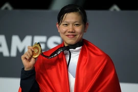 Ánh Viên có 8 HCV tại SEA Games 29. (Ảnh: Quốc Khánh/TTXVN)