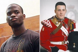 Nghi phạm Michael Adebolajo và binh sỹ Lee Rigby. (Nguồn: AFP)