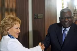 Chủ tịch Thượng viện Nga Matvienko và Chủ tịch Quốc hội Cuba Lazo. (Nguồn: cubasi.cu)