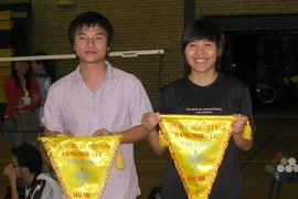 Các vận động viên giành giải tại Easter Sport. (Ảnh: Đoàn Hùng)