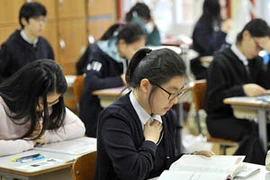 Học sinh ở Hàn Quốc. (Nguồn: Internet)