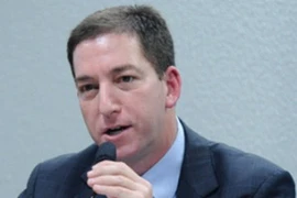 Ông Greenwald tại cuộc điều trần về hoạt động tình báo của Mỹ tại Quốc hội Brazil tháng 8 vừa qua (Nguồn: UOL)