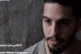 Hình ảnh video về con tin Matan Zangauker do Hamas công bố, ngày 7/12/2024. (Nguồn: The Jerusalem Post)