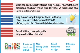 Tuyên bố chung Hội nghị thượng đỉnh BRICS đề cập loạt vấn đề nóng