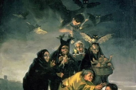 Bức tranh The Witch's Sabbath của Francisco Goya vào thế kỷ 18 là một ví dụ về cách nỗi sợ hãi của xã hội về ma thuật và sự huyền bí ảnh hưởng đến các câu chuyện và tín ngưỡng văn hóa thời bấy giờ. (Nguồn: Bridgeman Images/National Geographic)