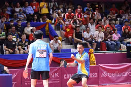 SEA Games 32: Hai vận động viên bóng bàn Việt Nam giành HCV lịch sử