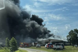 Hiện trường một vụ nổ tại kho pháo hoa. (Ảnh minh họa. Nguồn: KLTV/TTXVN)