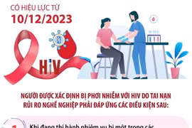 Điều kiện xác định người phơi nhiễm, nhiễm HIV do tai nạn rủi ro nghề nghiệp