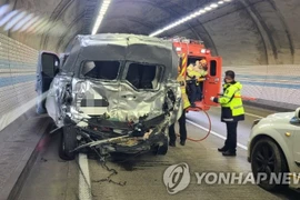 Tai nạn trong hầm cao tốc tại Hàn Quốc làm 4 người thiệt mạng