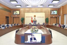 Chủ tịch Quốc hội Vương Đình Huệ phát biểu. (Ảnh: Doãn Tấn/TTXVN)
