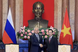 Chủ tịch nước Võ Văn Thưởng tiếp Chủ tịch Duma Quốc gia Nga Volodin